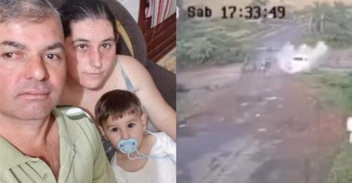 Mãe morre e pai com filho estão desaparecidos após veículo cair em rio
