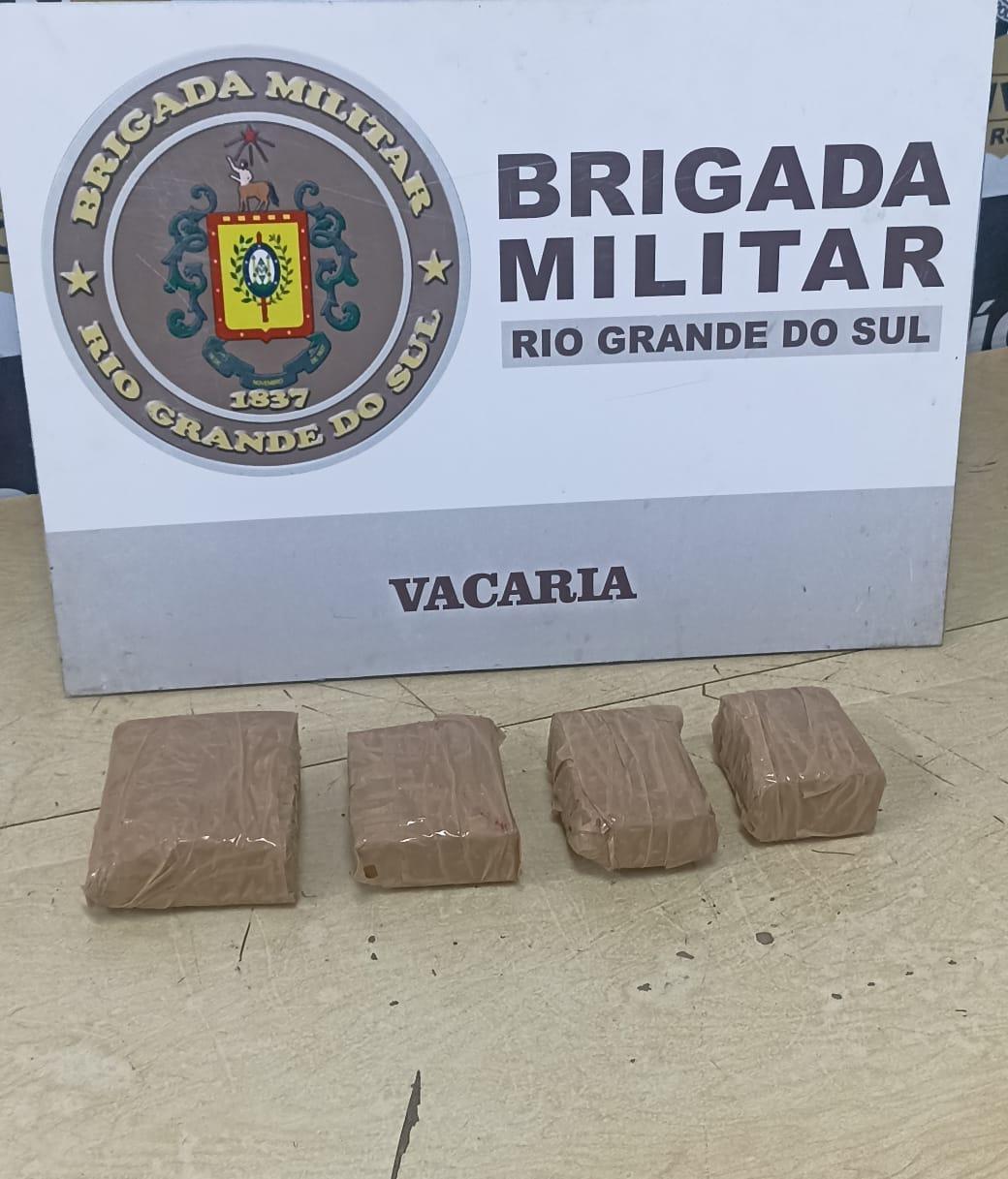 Brigada Militar realiza prisão por tráfico de entorpecentes em um pomar em Vacaria