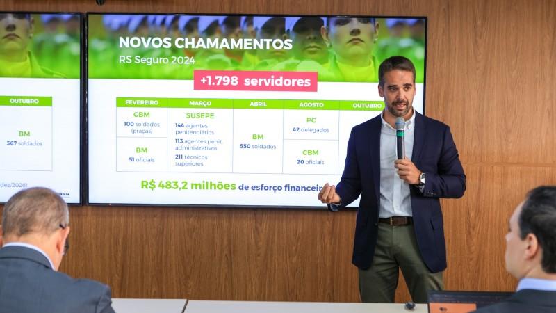 Governador  anuncia cronograma de chamamento de quase 1,8 mil servidores para a Segurança Pública