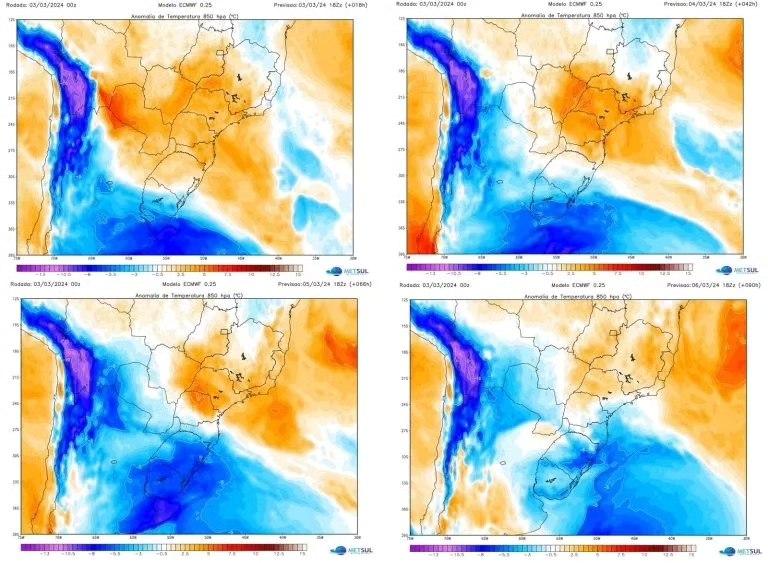 MASSA DE AR MAIS FRIO VAI TRAZER PRIMEIRAS TEMPERATURAS AMENAS DE MARÇO