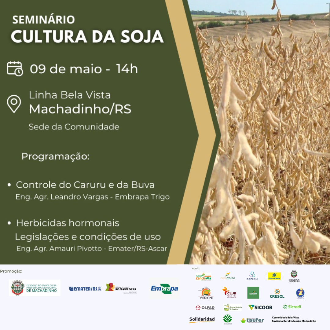 Seminário de Cultura de Soja em Machadinho Destaca Tecnologias e Legislação Agrícola