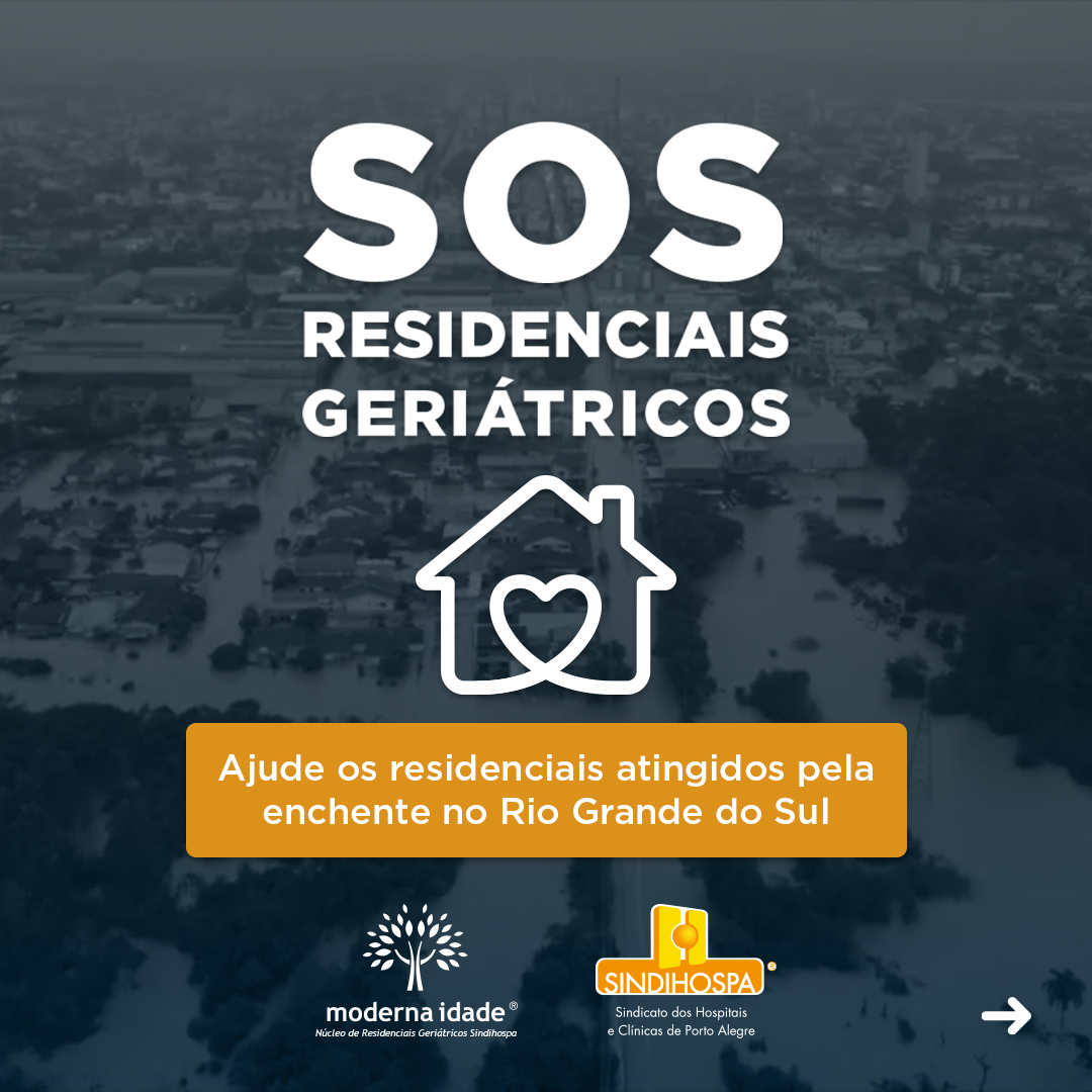 Campanha arrecada recursos para residenciais geriátricos atingidos pela enchente no RS