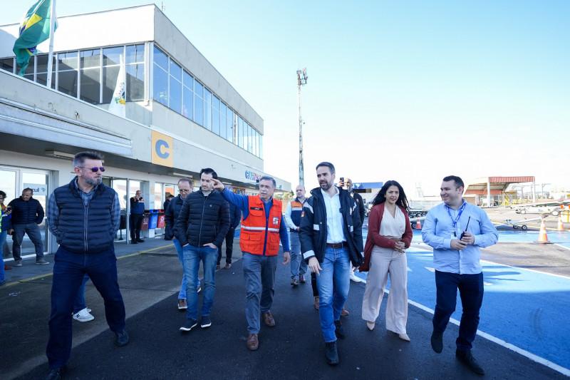 Governador anuncia R$ 14 milhões para melhorias no aeroporto de Caxias do Sul