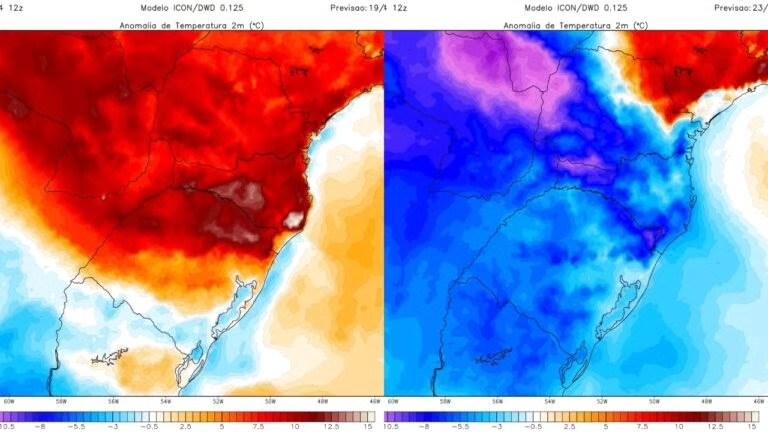 Semana começa com calor intenso e termina com frio no Rio Grande do Sul, segundo Metsul