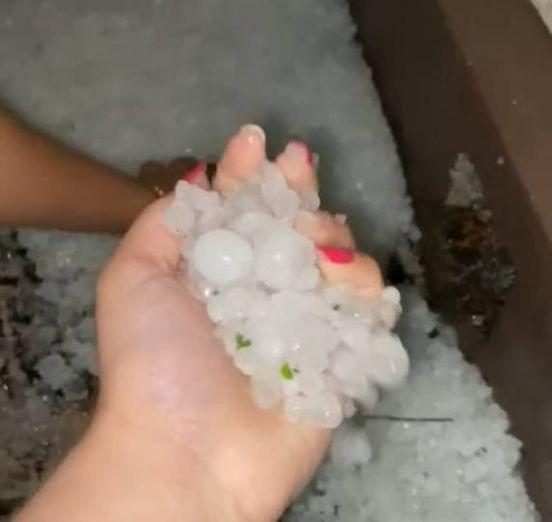 Temporal com granizo atinge municípios do norte do RS; em Ijuí foram registrados dois momentos