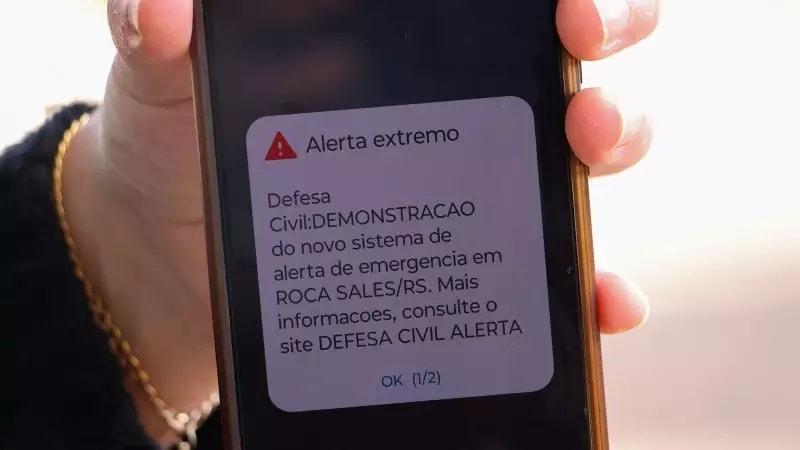 Defesa Civil realizará teste com envio de alertas sobre desastres naturais para 36 municípios gaúchos