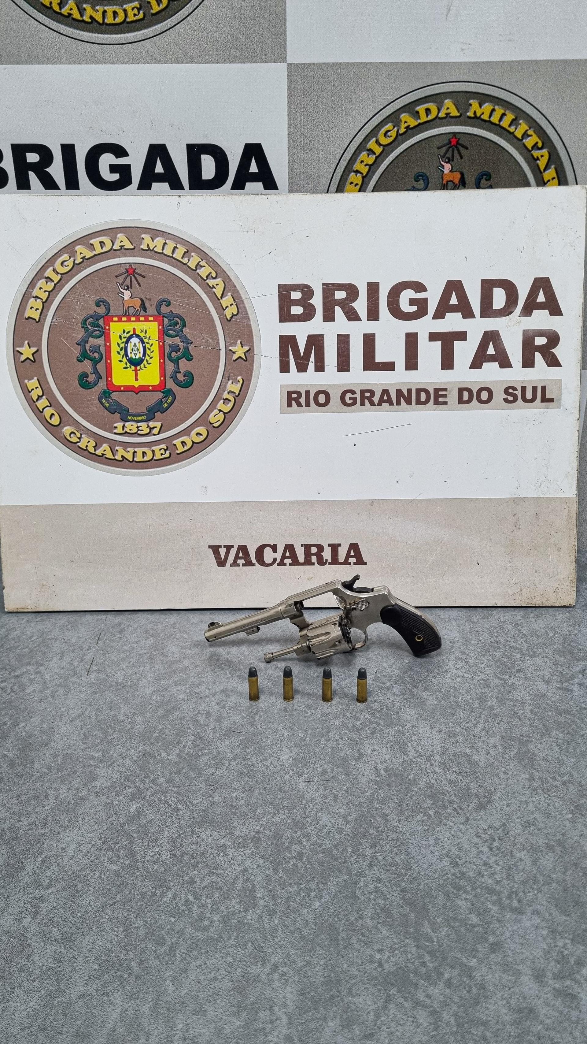 BM prende homem por porte ilegal de arma de fogo em Vacaria 