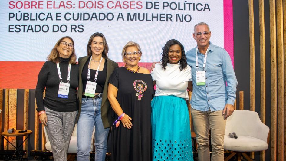 Dois cases de políticas públicas de cuidado à mulher no RS são apresentados em painel do South Summit Brazil 2025