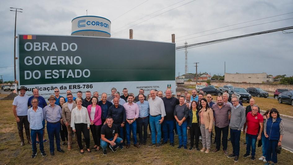 Vice-governador vistoria início das obras de duplicação da ERS-786, em Tramandaí