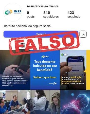 INSS alerta população sobre perfil falso em rede social