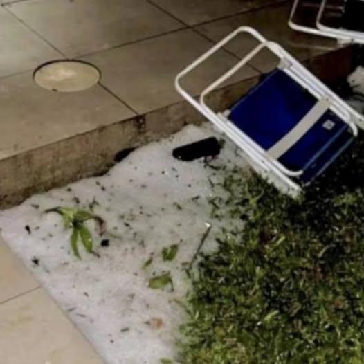 Granizo e chuva intensa atingem cidades das regiões Noroeste e Missões na madrugada desta quinta-feira (5)