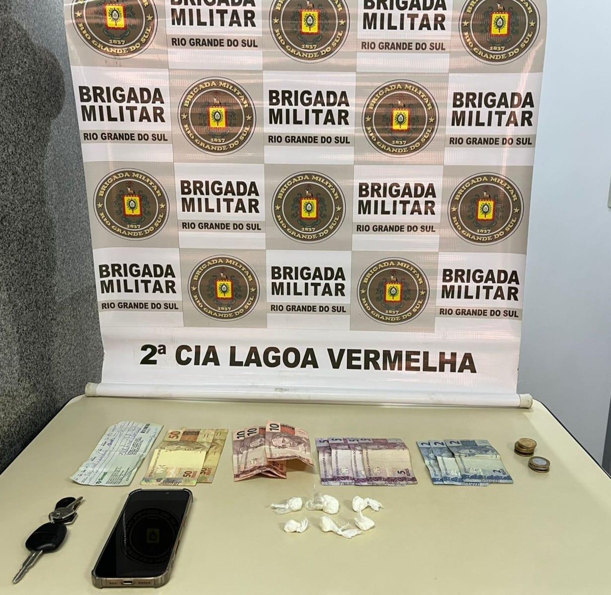 BM PRENDE HOMEM POR TRÁFICO DE DROGAS EM LAGOA VERMELHA