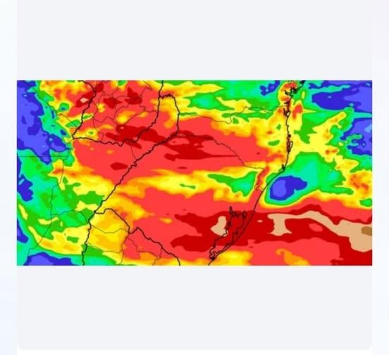 RUPTURA DE PADRÃO ATMOSFÉRICO VAI TRAZER MUITA CHUVA NO FIM DE JULHO