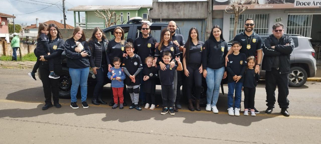 Desfile de 7 de Setembro em Vacaria RS: Polícia Civil e Projeto Policial Civil Mirim