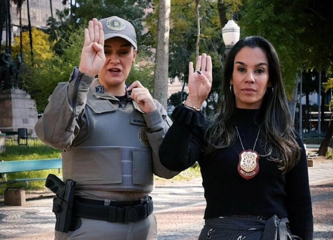 Brigada Militar prende agressor após vítima fazer sinal de socorro, em Bom Princípio