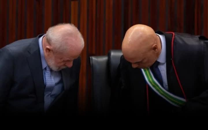 O presidente Lula teve um almoço secreto com o ministro do STF Alexandre de Moraes recentemente em Brasília.
