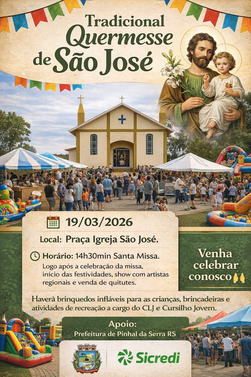 Capela São Jose de Pinhal da Serra realiza tradicional quermesse durante mês de Março