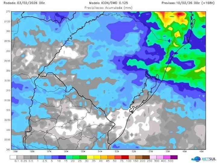 Estiagem se instala no Rio Grande do Sul e vai se agravar no curto prazo