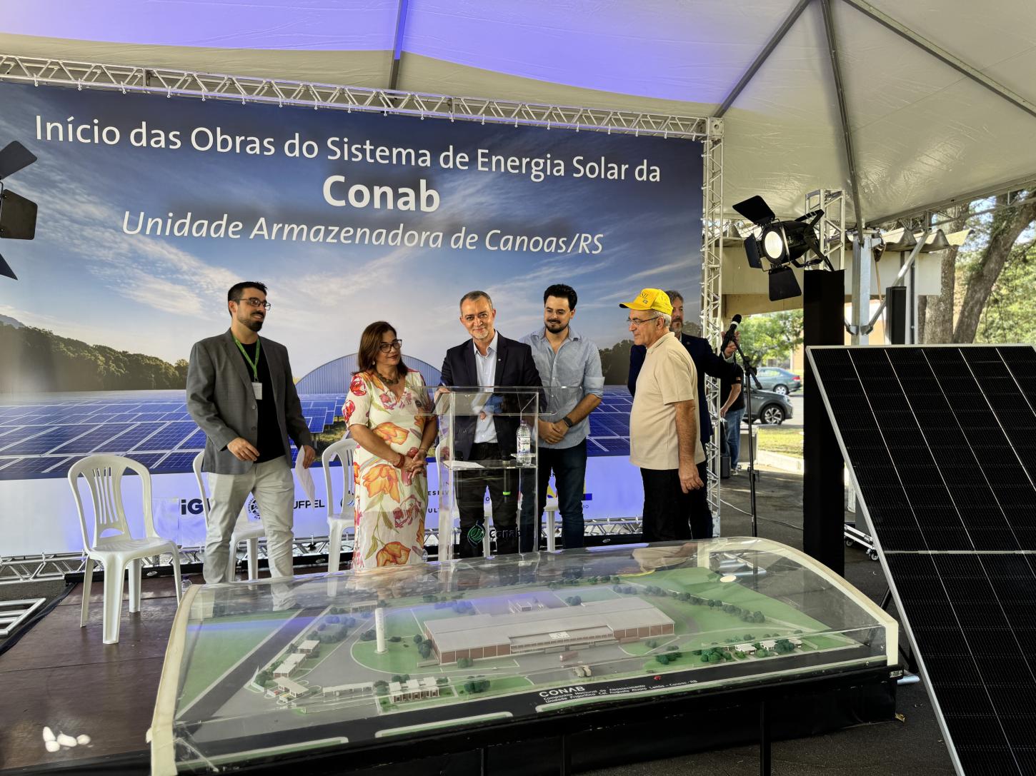 Conab começa por Canoas a instalação de energia solar em 21 de suas Unidades Armazenadoras