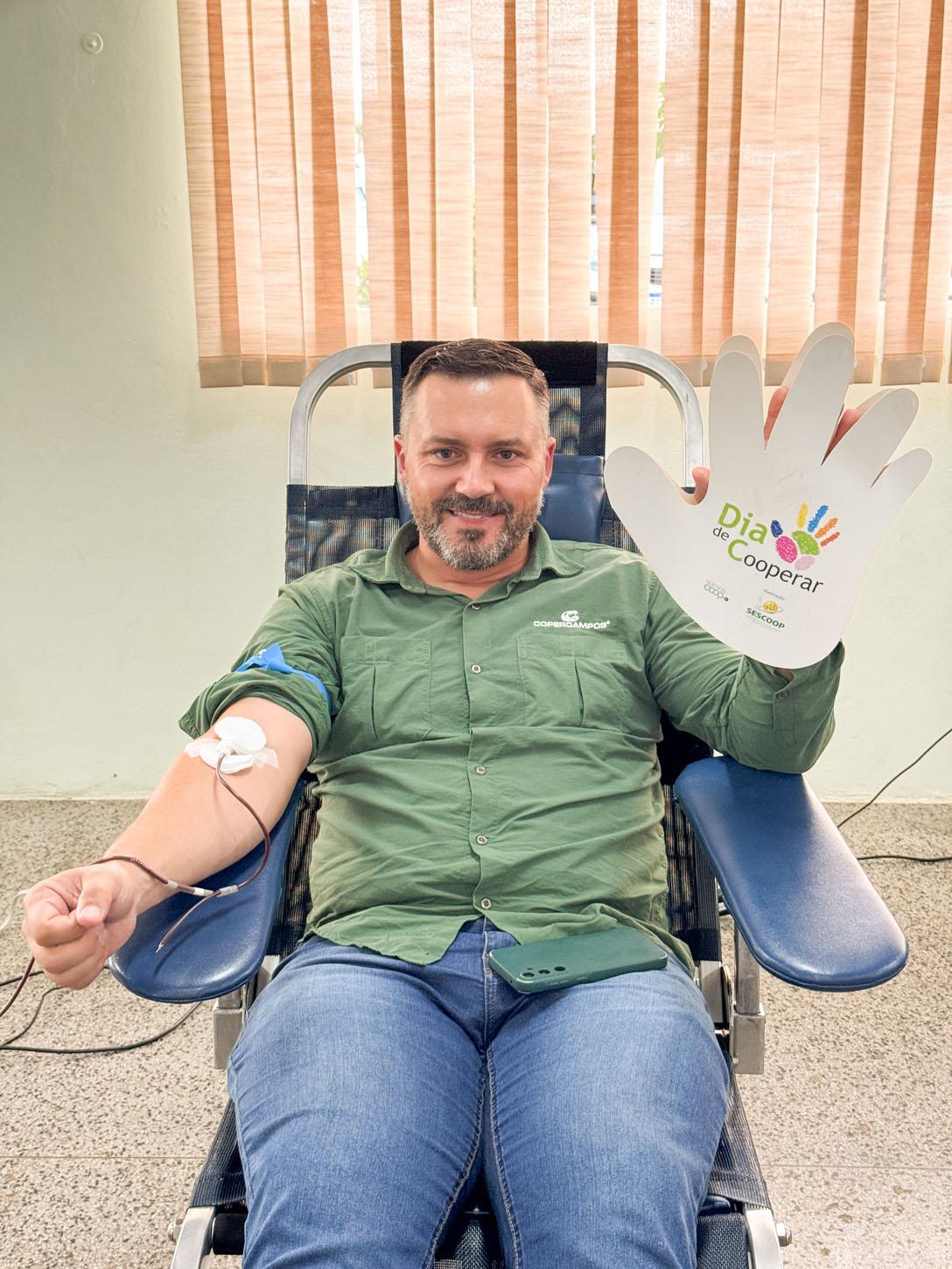 Copercampos promove ação de doação de sangue em parceria com o Hemosc