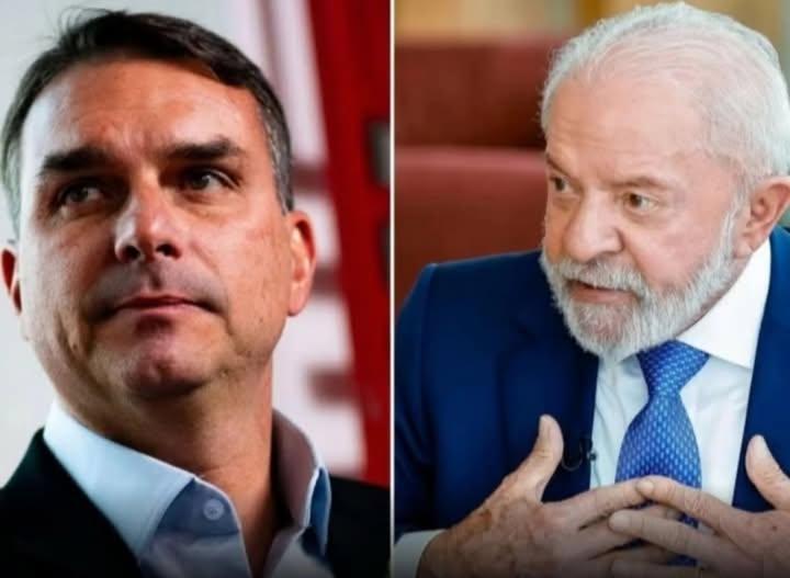 Pesquisa divulgada neste segunda, mostra Flávio e Lula empatados no segundo turno