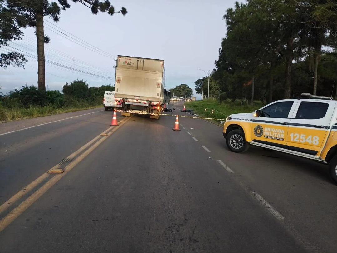 Motociclista morre em grave acidente na ERS-324 entre Passo Fundo e Marau