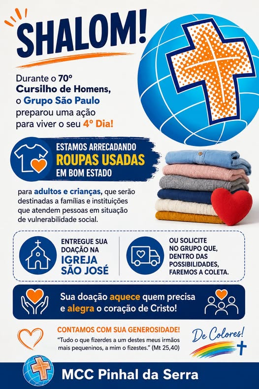 Ação solidária arrecada roupas em Pinhal da Serra; pontos de coleta estão no Super Bodegão e Mercado da Família