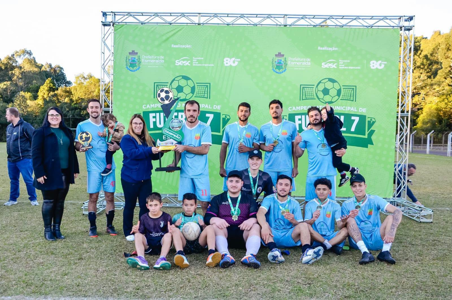 Chapecoense é campeã do Futebol 7 de Esmeralda 2026 ao bater Quatro Bocas por 1 a 0.