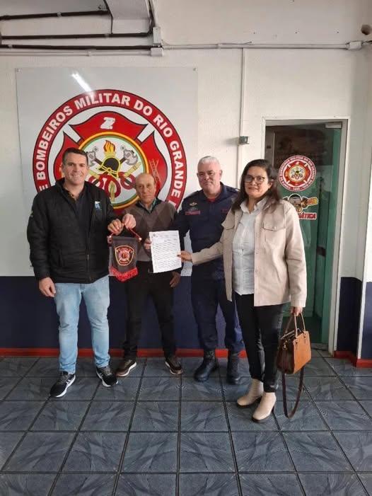Representantes de Esmeralda buscam informações para implantação dos Bombeiros Voluntários
