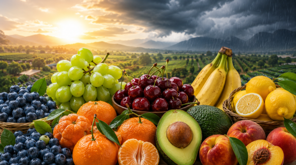 El Niño deve impactar produção e comercialização de frutas na América do Sul e elevar volatilidade da oferta