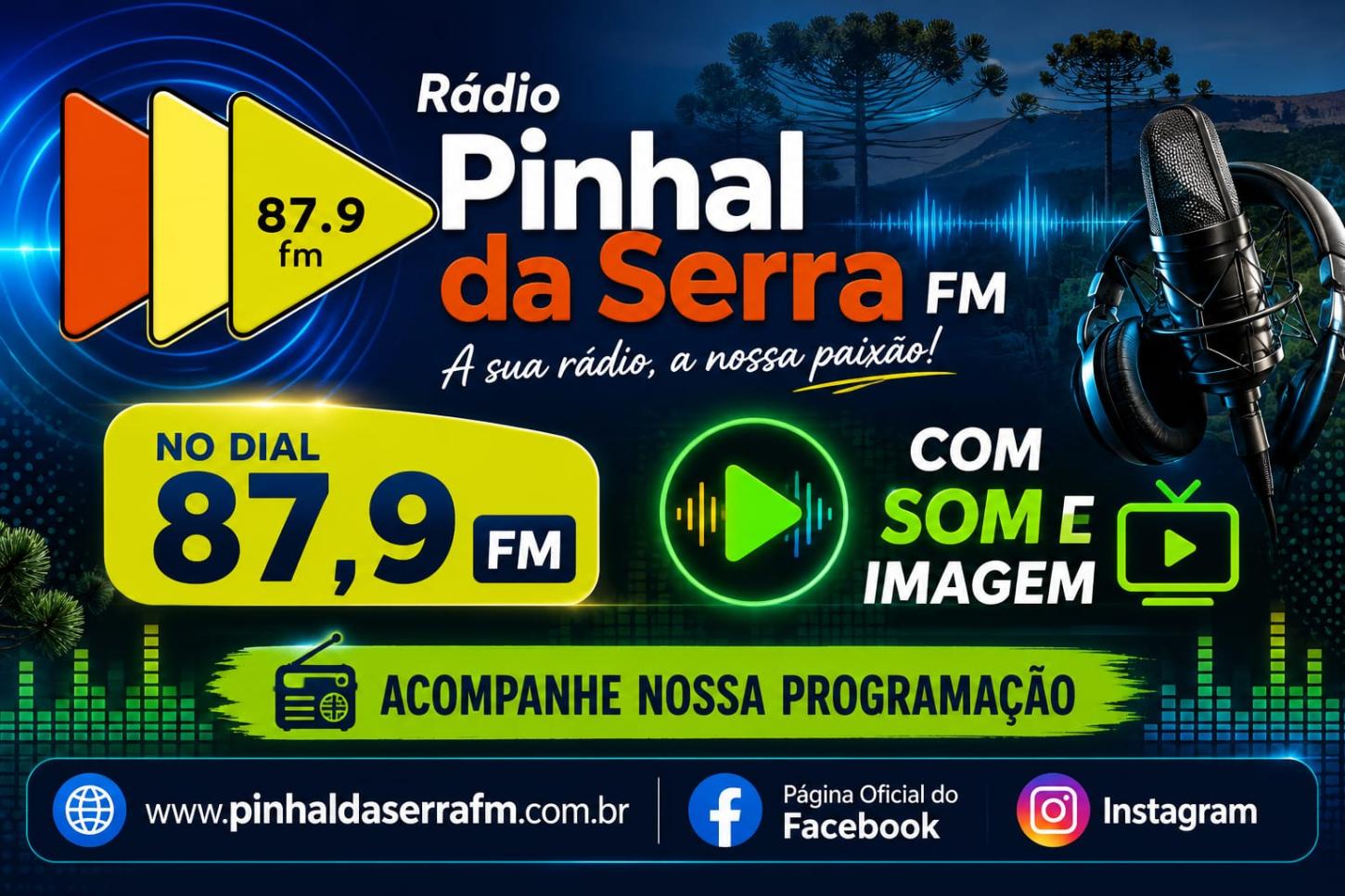 Rádio Pinhal da Serra FM amplia presença digital e leva som e imagem para novas plataformas