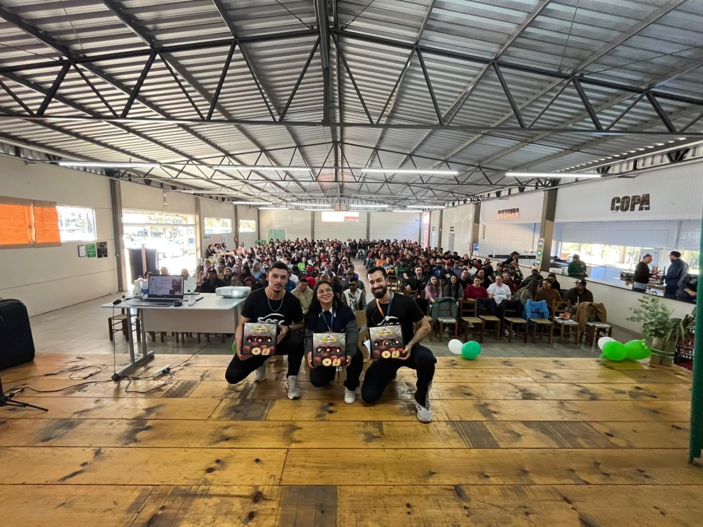 Sesc Vacaria participa da SIPAT da empresa Bortolon com ações voltadas à saúde e qualidade de vida