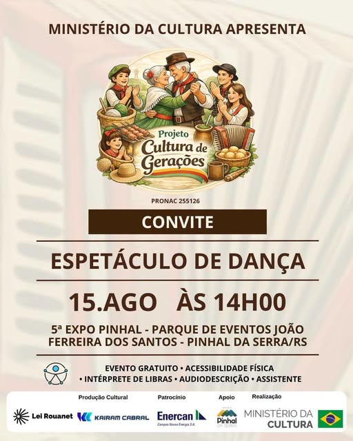 Espetáculo de Dança será atração especial durante a Expo Pinhal