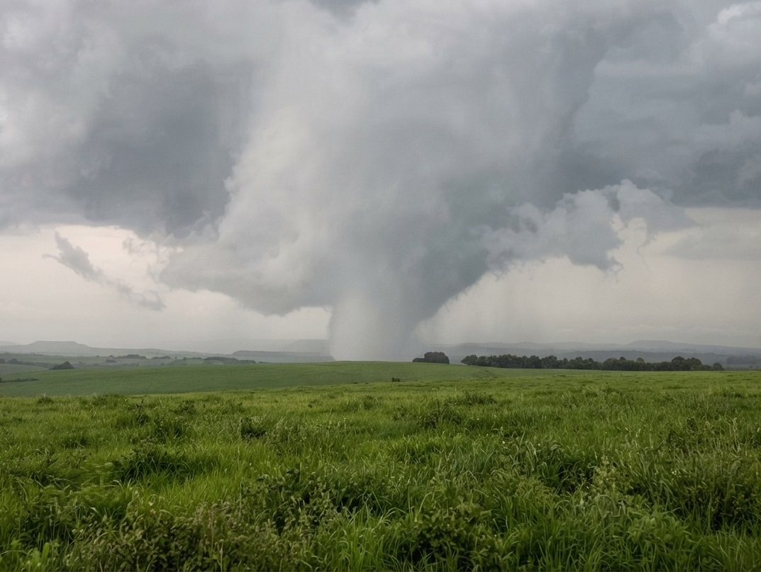 Tornado atinge o município gaúcho de Pedro Osório