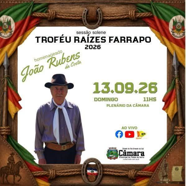 SESSÃO SOLENE ALUSIVA À SEMANA FARROUPILHA 2026